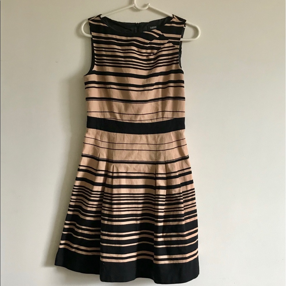 Oasis Striped Skater Dress